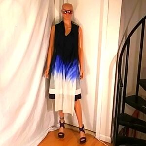 🔥NWOT Tricot Blue Layered Dress